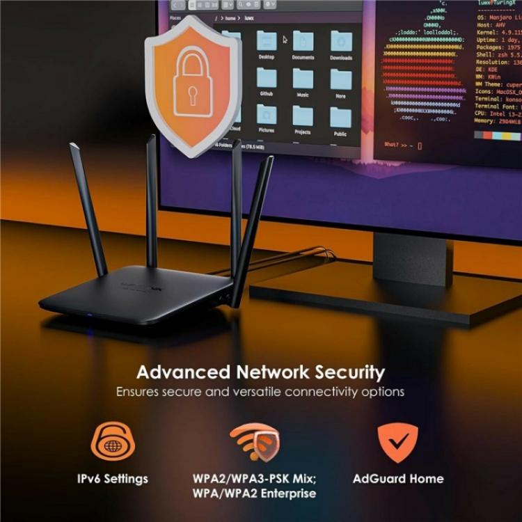 WAVLINK WN530BE1 Gigabit Ports High-Speed WiFi 2.4GHz / 5GHz Dual-Band Gaming Router, Plug:AU Plug - Wireless Routers by WAVLINK | Online Shopping UK | buy2fix