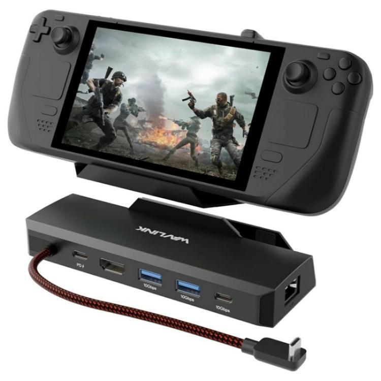 WAVLINK UHP3426 For Steam Deck Gigabit RJ45 100W PD Hub Adapter 6 in 1 Docking Station - Other Accessories by buy2fix | Online Shopping UK | buy2fix