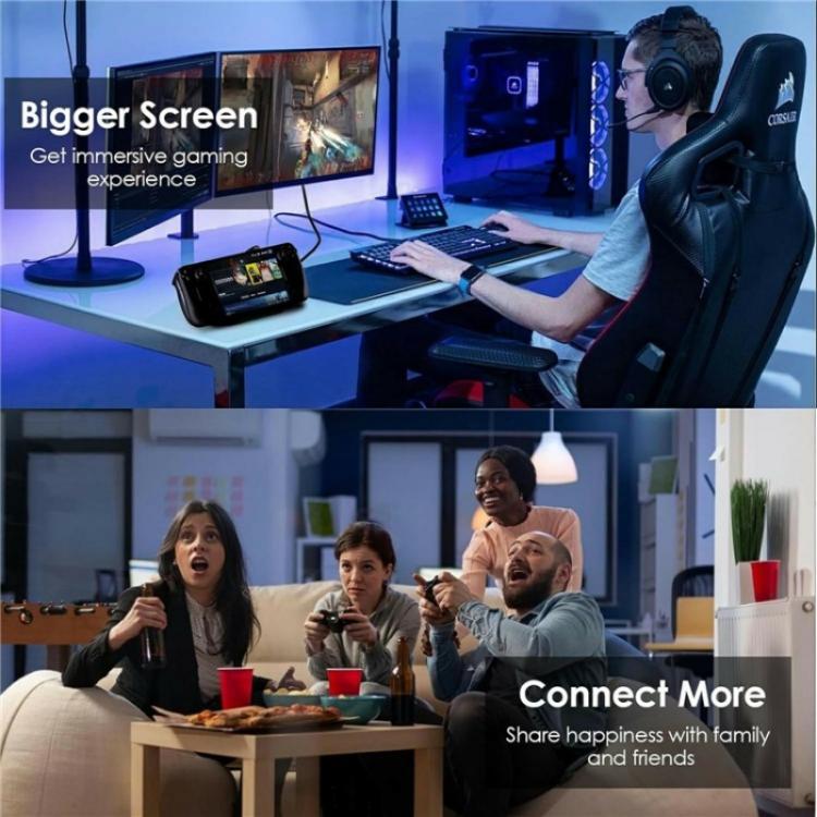 WAVLINK UHP3426 For Steam Deck Gigabit RJ45 100W PD Hub Adapter 6 in 1 Docking Station - Other Accessories by buy2fix | Online Shopping UK | buy2fix