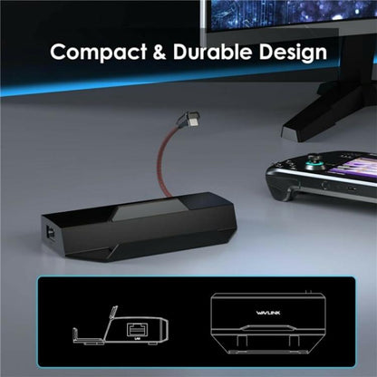 WAVLINK UHP3426 For Steam Deck Gigabit RJ45 100W PD Hub Adapter 6 in 1 Docking Station - Other Accessories by buy2fix | Online Shopping UK | buy2fix
