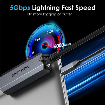 WAVLINK WL-NWU341G Laptop USB-C to 5000Mbps RJ45 LAN Ethernet Network Adapter - USB Network Adapter by WAVLINK | Online Shopping UK | buy2fix