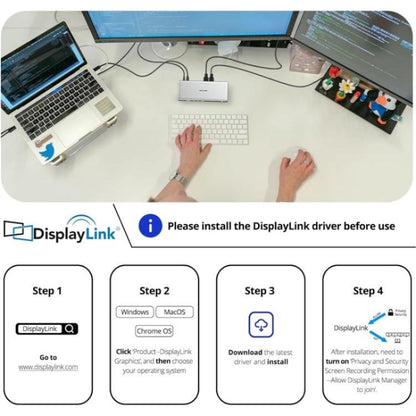 WAVLINK WL-UG75PD1-DH2 USB-C / Type-C Displaylink DL7400 Docking Station Support Quad Display(AU Plug) -  by WAVLINK | Online Shopping UK | buy2fix