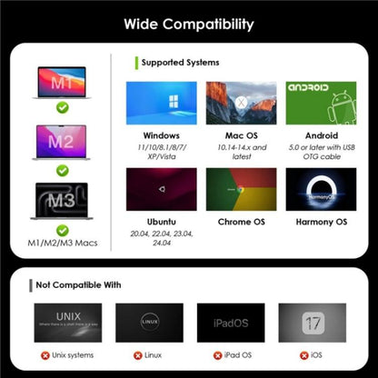 WAVLINK WL-UG69PD13Pro DisplayLink Docking Station 15 in 1 USB-C Hub for MacBook Laptop(AU Plug) -  by WAVLINK | Online Shopping UK | buy2fix