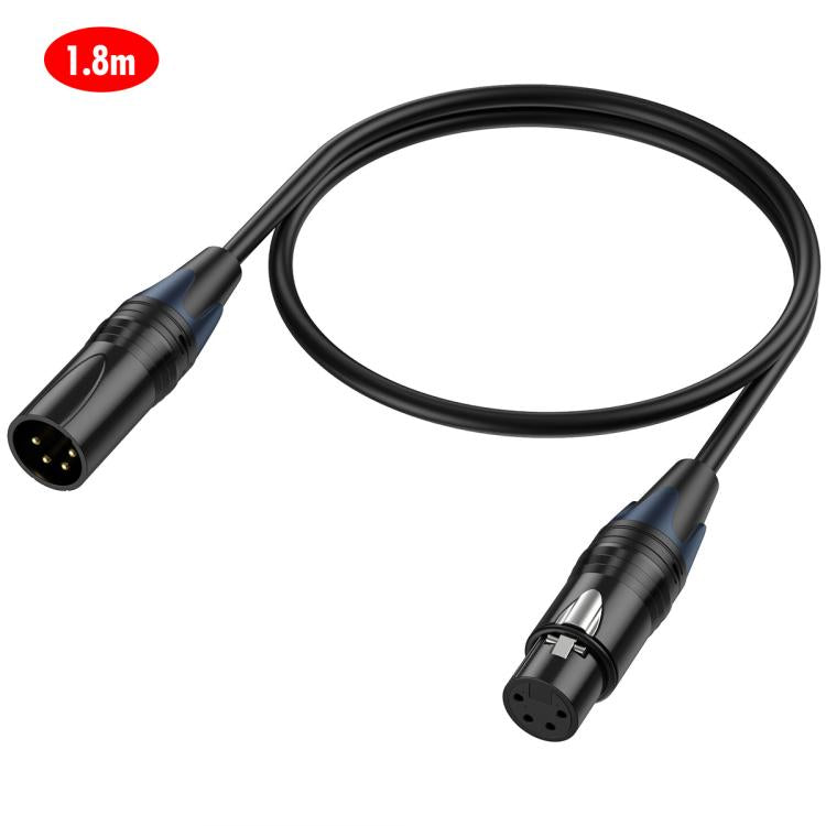 JUNSUNMAY 4 Pin XLR Male to Female Headphone Audio Adapter Cable, Length:1.8m - Microphone Audio Cable & Connector by JUNSUNMAY | Online Shopping UK | buy2fix