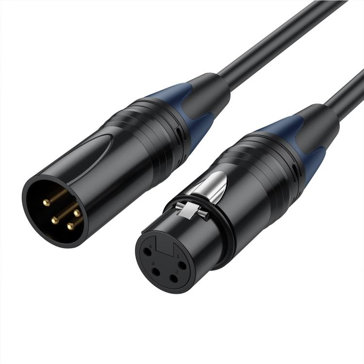 JUNSUNMAY 4 Pin XLR Male to Female Headphone Audio Adapter Cable, Length:1.8m - Microphone Audio Cable & Connector by JUNSUNMAY | Online Shopping UK | buy2fix