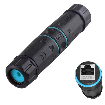 JUNSUNMAY IP68 Shielded Pure Copper Waterproof Gigabit RJ45 Ethernet Coupler for Cat5/Cat5e/Cat6/Cat7/Cat8 - Lan Cable and Tools by JUNSUNMAY | Online Shopping UK | buy2fix