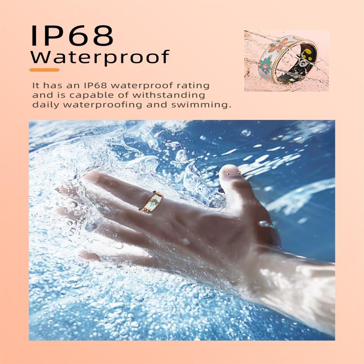 R18 SIZE 8 Smart Ring, Support Heart Rate / Blood Oxygen / Sleep / Care For Faimilies(Rose Gold) - Smart Rings / Smart Telephones by buy2fix | Online Shopping UK | buy2fix