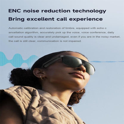 L01 Smart Glasses, Support AI Intelligent Translation / Bluetooth Call / Intelligent Noise Reduction(Black) - Smart Glasses by buy2fix | Online Shopping UK | buy2fix