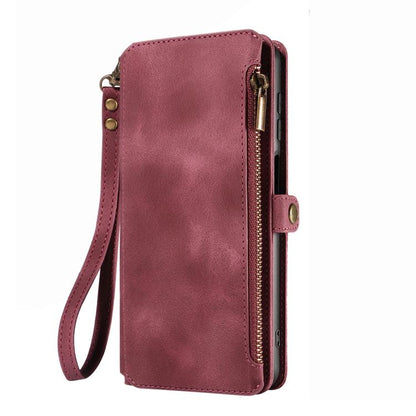 For iPhone 16 Plus Fantasy Multifunctional Zipper Wallet Leather Phone Case(purple) - iPhone 16 Plus Cases by buy2fix | Online Shopping UK | buy2fix