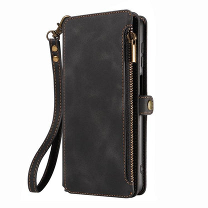 For iPhone 14 Plus Fantasy Multifunctional Zipper Wallet Leather Phone Case(black) - iPhone 14 Plus Cases by buy2fix | Online Shopping UK | buy2fix