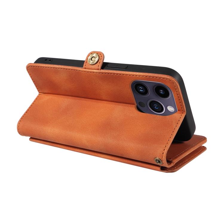 For iPhone 13 Pro Max Fantasy Multifunctional Zipper Wallet Leather Phone Case(orange) - iPhone 13 Pro Max Cases by buy2fix | Online Shopping UK | buy2fix