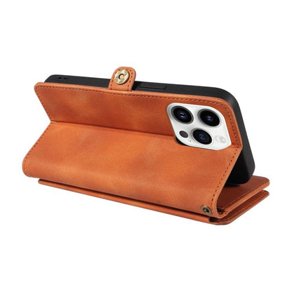 For iPhone 12 Pro Max Fantasy Multifunctional Zipper Wallet Leather Phone Case(orange) - iPhone 12 Pro Max Cases by buy2fix | Online Shopping UK | buy2fix