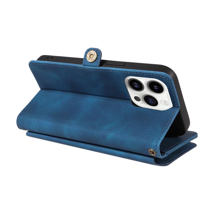 For iPhone 11 Pro Max Fantasy Multifunctional Zipper Wallet Leather Phone Case(blue) - iPhone 11 Pro Max Cases by buy2fix | Online Shopping UK | buy2fix