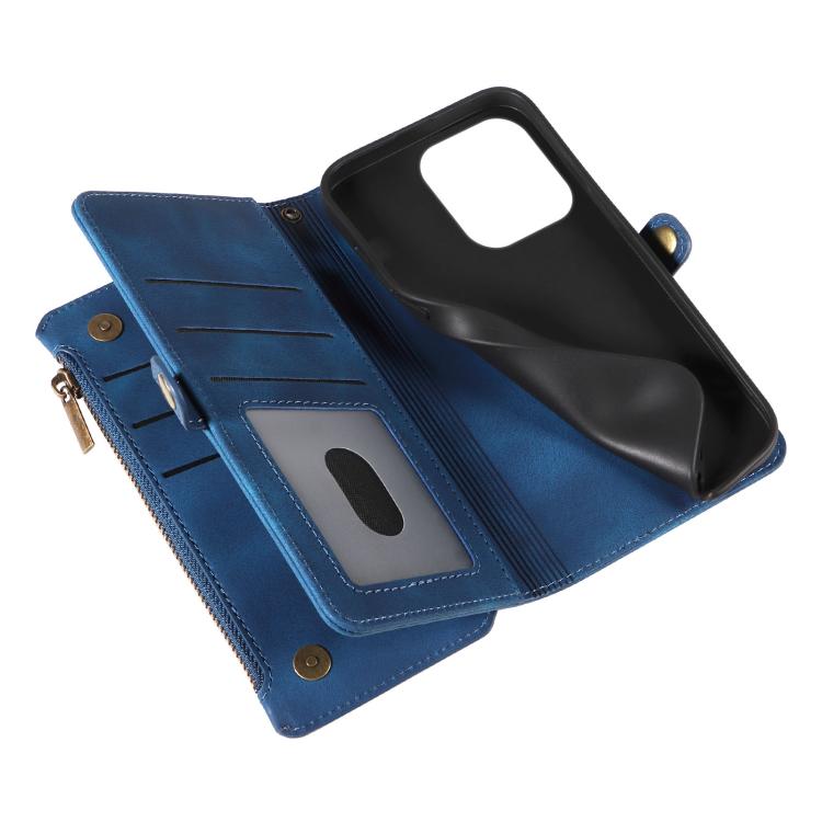 For iPhone 11 Pro Max Fantasy Multifunctional Zipper Wallet Leather Phone Case(blue) - iPhone 11 Pro Max Cases by buy2fix | Online Shopping UK | buy2fix