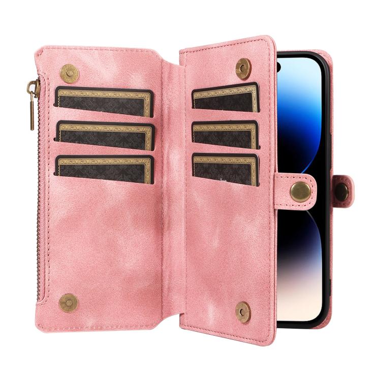 For iPhone 11 Pro Max Fantasy Multifunctional Zipper Wallet Leather Phone Case(pink) - iPhone 11 Pro Max Cases by buy2fix | Online Shopping UK | buy2fix