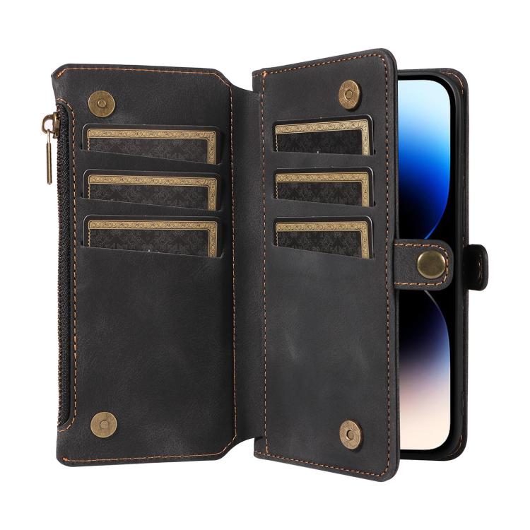 For iPhone 11 Pro Max Fantasy Multifunctional Zipper Wallet Leather Phone Case(black) - iPhone 11 Pro Max Cases by buy2fix | Online Shopping UK | buy2fix