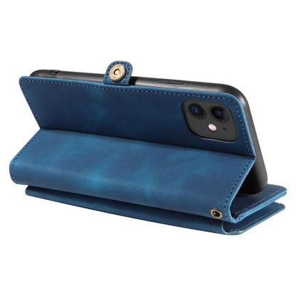 For iPhone 11 Fantasy Multifunctional Zipper Wallet Leather Phone Case(blue) - iPhone 11 Cases by buy2fix | Online Shopping UK | buy2fix