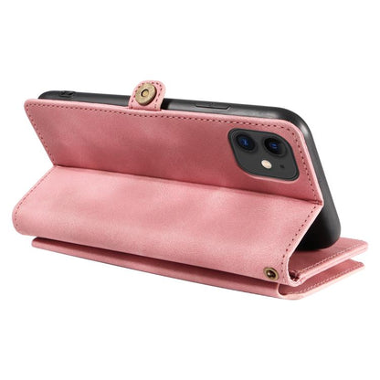 For iPhone 11 Fantasy Multifunctional Zipper Wallet Leather Phone Case(pink) - iPhone 11 Cases by buy2fix | Online Shopping UK | buy2fix