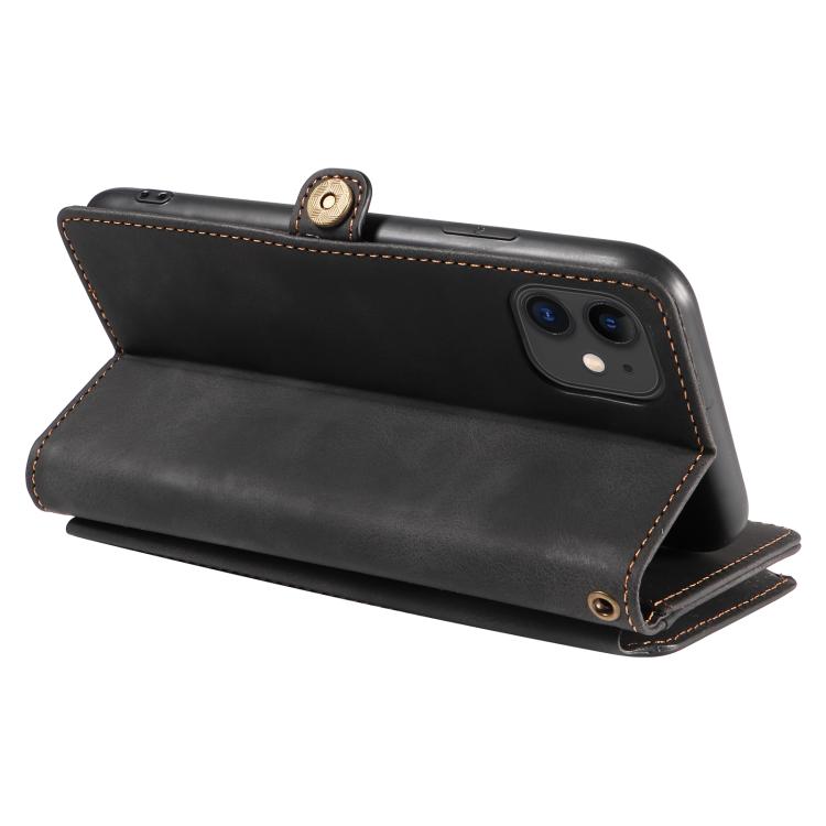 For iPhone 11 Fantasy Multifunctional Zipper Wallet Leather Phone Case(black) - iPhone 11 Cases by buy2fix | Online Shopping UK | buy2fix