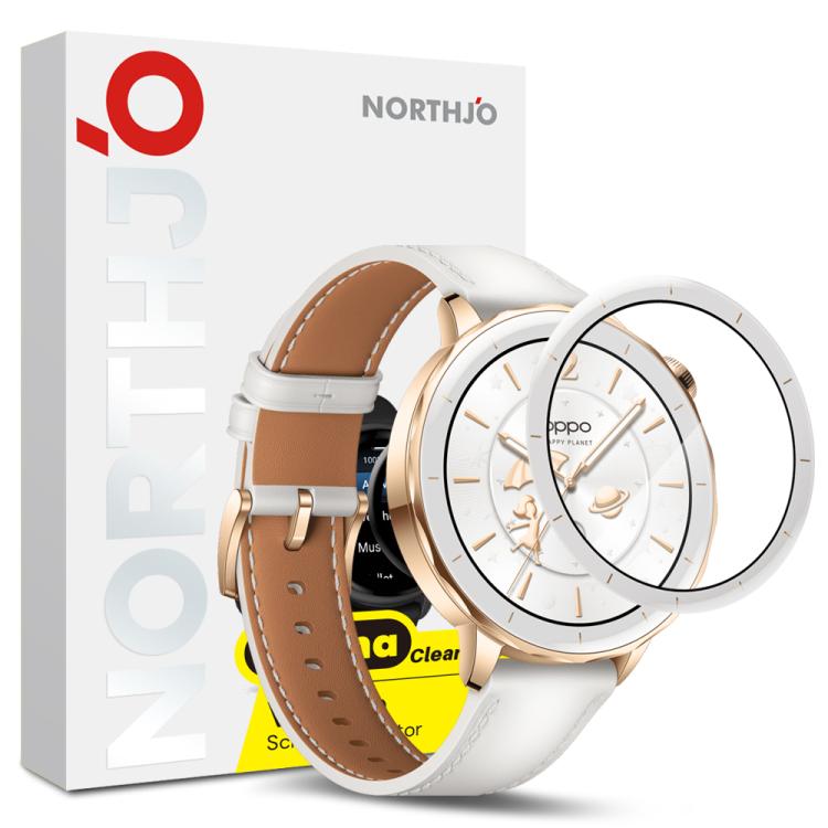 For OPPO Watch X2 Mini NORTHJO Watch Screen Protector PMMA Anti Scratch HD Screen Film(White) - Screen Protector by NORTHJO | Online Shopping UK | buy2fix