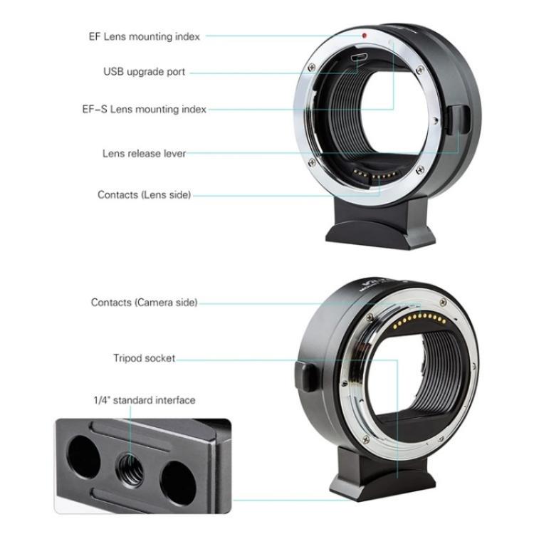 VILTROX  EF-Z For Canon EF to Nikon Z Mount Camera Lens Mount Adapter Ring - Stepping Ring by buy2fix | Online Shopping UK | buy2fix