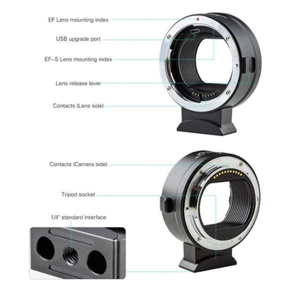 VILTROX  EF-Z For Canon EF to Nikon Z Mount Camera Lens Mount Adapter Ring - Stepping Ring by buy2fix | Online Shopping UK | buy2fix