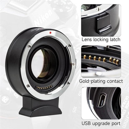 VILTROX EF-Z2 0.71X Auto Focus Camera Lens Mount Adapter For Canon EF to Nikon Z Mount - Stepping Ring by buy2fix | Online Shopping UK | buy2fix