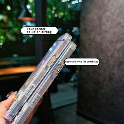 For iPhone Air Glossy Color-Plated MagSafe Shockproof Phone Case(Colored Feathers) - iPhone Air Cases by buy2fix | Online Shopping UK | buy2fix