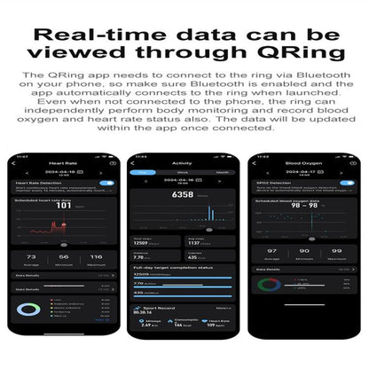 R04 SIZE 11 Smart Ring, Support Heart Rate / Blood Oxygen / Sleep Monitoring / Take Photos(Silver) - Smart Rings / Smart Telephones by buy2fix | Online Shopping UK | buy2fix