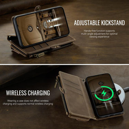 For iPhone XS Max CaseMe C39 RFID Blocking Zipper Wallet Leather Phone Case with Crossbody Strap(Coffee) - More iPhone Cases by CaseMe | Online Shopping UK | buy2fix