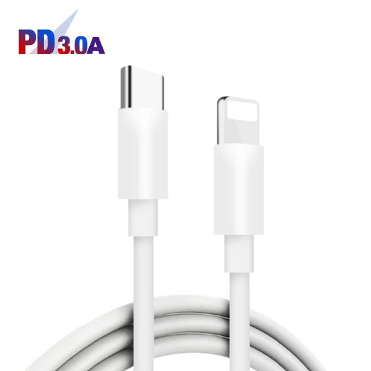 PD45W + PD30W Dual Port Type-C Car Charger with USB-C to 8 Pin Data Cable(White) - Car Charger by buy2fix | Online Shopping UK | buy2fix