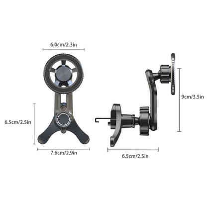 V005 360 Degree Rotatable Air Vent Holder Bracket Compatible With MagSafe Car Phone Mount(Single Hole) - Universal Car Holders by buy2fix | Online Shopping UK | buy2fix