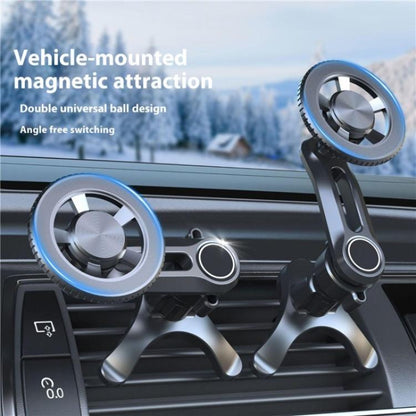 V005 360 Degree Rotatable Air Vent Holder Bracket Compatible With MagSafe Car Phone Mount(Single Hole) - Universal Car Holders by buy2fix | Online Shopping UK | buy2fix