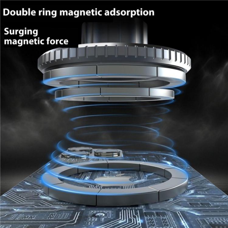 V005 360 Degree Rotatable Air Vent Holder Bracket Compatible With MagSafe Car Phone Mount(Gear Type) - Universal Car Holders by buy2fix | Online Shopping UK | buy2fix