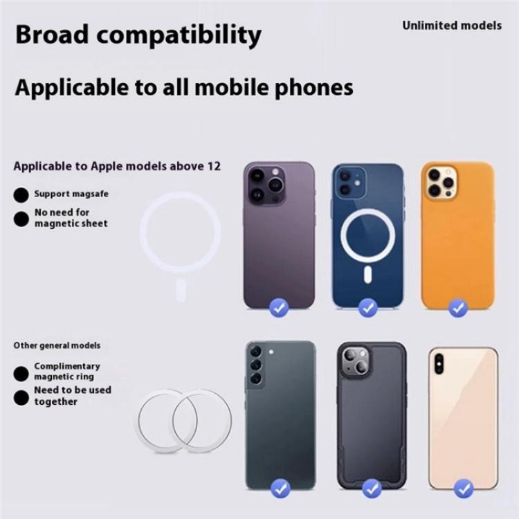 V004 Adjustable Angle Cellphone Bracket Compatible MagSafe Car Phone Holder Air Vent Mount - Universal Car Holders by buy2fix | Online Shopping UK | buy2fix