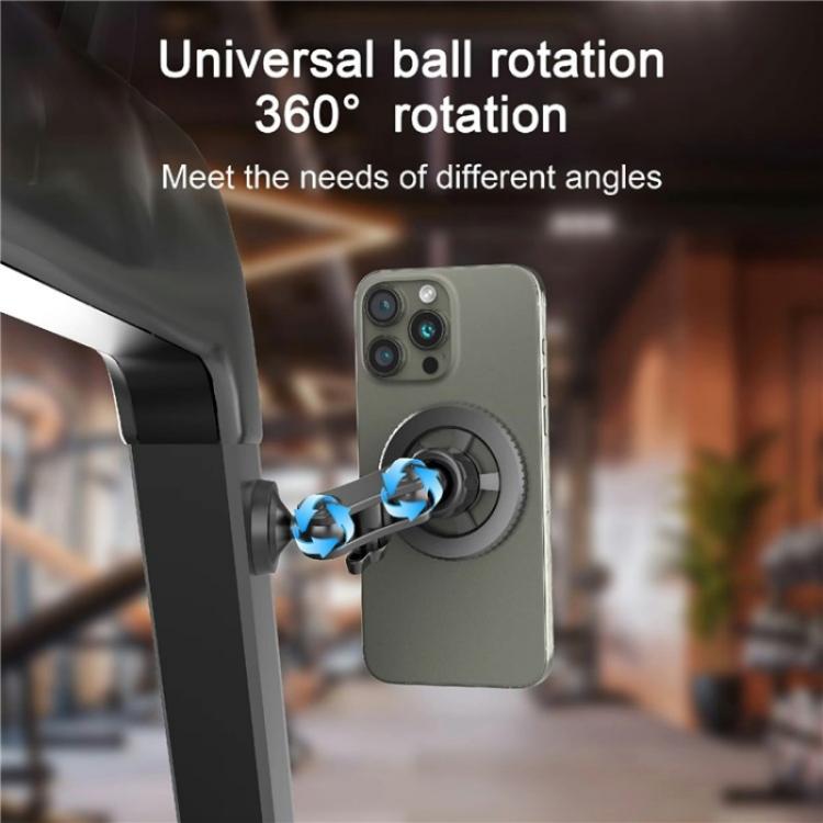 X036 Dual Magnetic MagSafe Lazy Phone Holder for Gym Equipment - Stand by buy2fix | Online Shopping UK | buy2fix