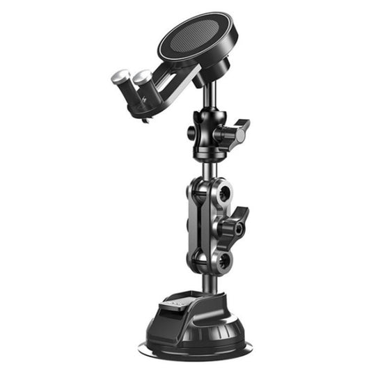 XWJ037 Suction Cup Base Long Arm Cellphone Bracket Short Type MagSafe Car Phone Holder - Universal Car Holders by buy2fix | Online Shopping UK | buy2fix