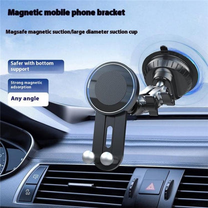 XWJ037 Suction Cup Base Long Arm Cellphone Bracket Short Type MagSafe Car Phone Holder - Universal Car Holders by buy2fix | Online Shopping UK | buy2fix