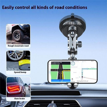 XWJ037 Suction Cup Base Long Arm Cellphone Bracket Short Type MagSafe Car Phone Holder - Universal Car Holders by buy2fix | Online Shopping UK | buy2fix