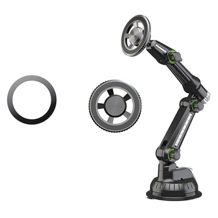 XWJ-JX04 Dashboard Windshield Magnetic Car Mount Suction Cup Base Long Arm Holder(Gear Type) - Universal Car Holders by buy2fix | Online Shopping UK | buy2fix