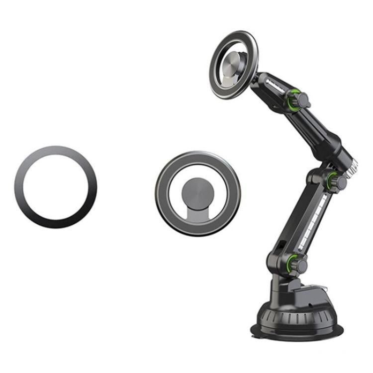 XWJ-JX04 Dashboard Windshield Magnetic Car Mount Suction Cup Base Long Arm Holder(Single Hole) - Universal Car Holders by buy2fix | Online Shopping UK | buy2fix