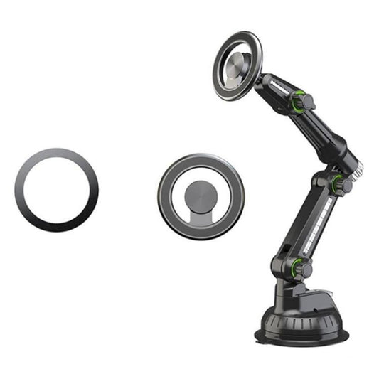 XWJ-JX04 Dashboard Windshield Magnetic Car Mount Suction Cup Base Long Arm Holder(Single Hole) - Universal Car Holders by buy2fix | Online Shopping UK | buy2fix