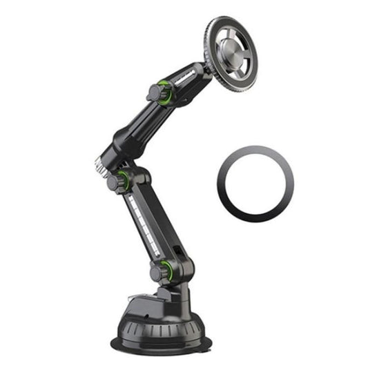XWJ-JX04 Dashboard Windshield Magnetic Car Mount Suction Cup Base Long Arm Holder(Gear Type) - Universal Car Holders by buy2fix | Online Shopping UK | buy2fix