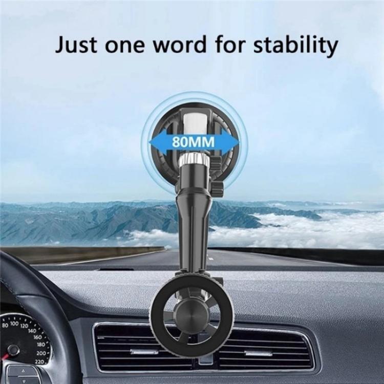 XWJ-JX04 Dashboard Windshield Magnetic Car Mount Suction Cup Base Long Arm Holder(Gear Type) - Universal Car Holders by buy2fix | Online Shopping UK | buy2fix