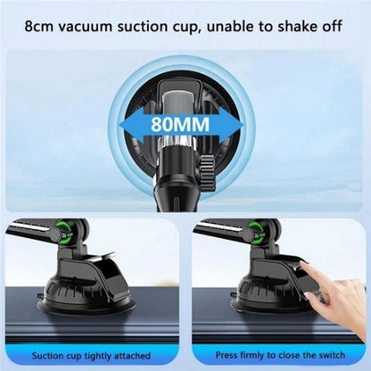 XWJ-JX04 Dashboard Windshield Magnetic Car Mount Suction Cup Base Long Arm Holder(Single Hole) - Universal Car Holders by buy2fix | Online Shopping UK | buy2fix