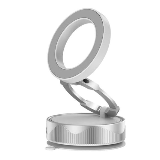 X28 Vacuum Suction Phone Mount 360 Degree Rotating Magnetic Car Phone Holder(White) - Universal Car Holders by buy2fix | Online Shopping UK | buy2fix