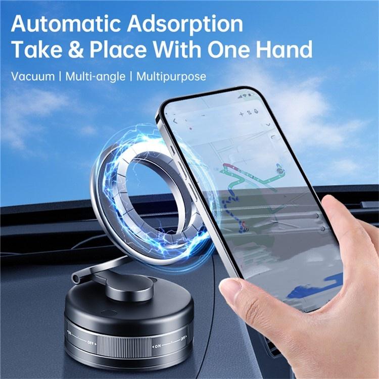 S11 360 Degree Rotation Foldable Alloy Phone Holde Dashboard Magnetic Car Phone Holde - Universal Car Holders by buy2fix | Online Shopping UK | buy2fix
