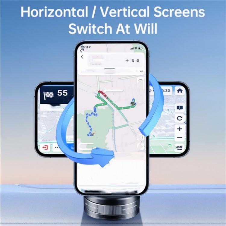 S11 360 Degree Rotation Foldable Alloy Phone Holde Dashboard Magnetic Car Phone Holde - Universal Car Holders by buy2fix | Online Shopping UK | buy2fix