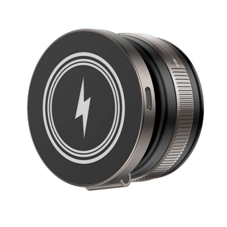 D1W Wireless Charger Magnetic Car Phone Holder Foldable Vacuum Suction Phone Mount Stand - Wireless Charger Holders by buy2fix | Online Shopping UK | buy2fix