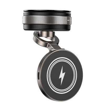 D1W Wireless Charger Magnetic Car Phone Holder Foldable Vacuum Suction Phone Mount Stand - Wireless Charger Holders by buy2fix | Online Shopping UK | buy2fix